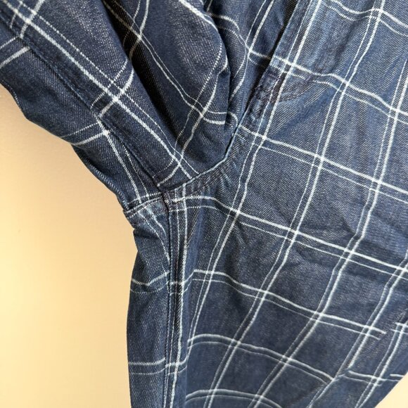 Madewell The Perfect Vintage Wide-Leg Jean in Windowpane Size 29 Retro Denim - Picture 6 of 12